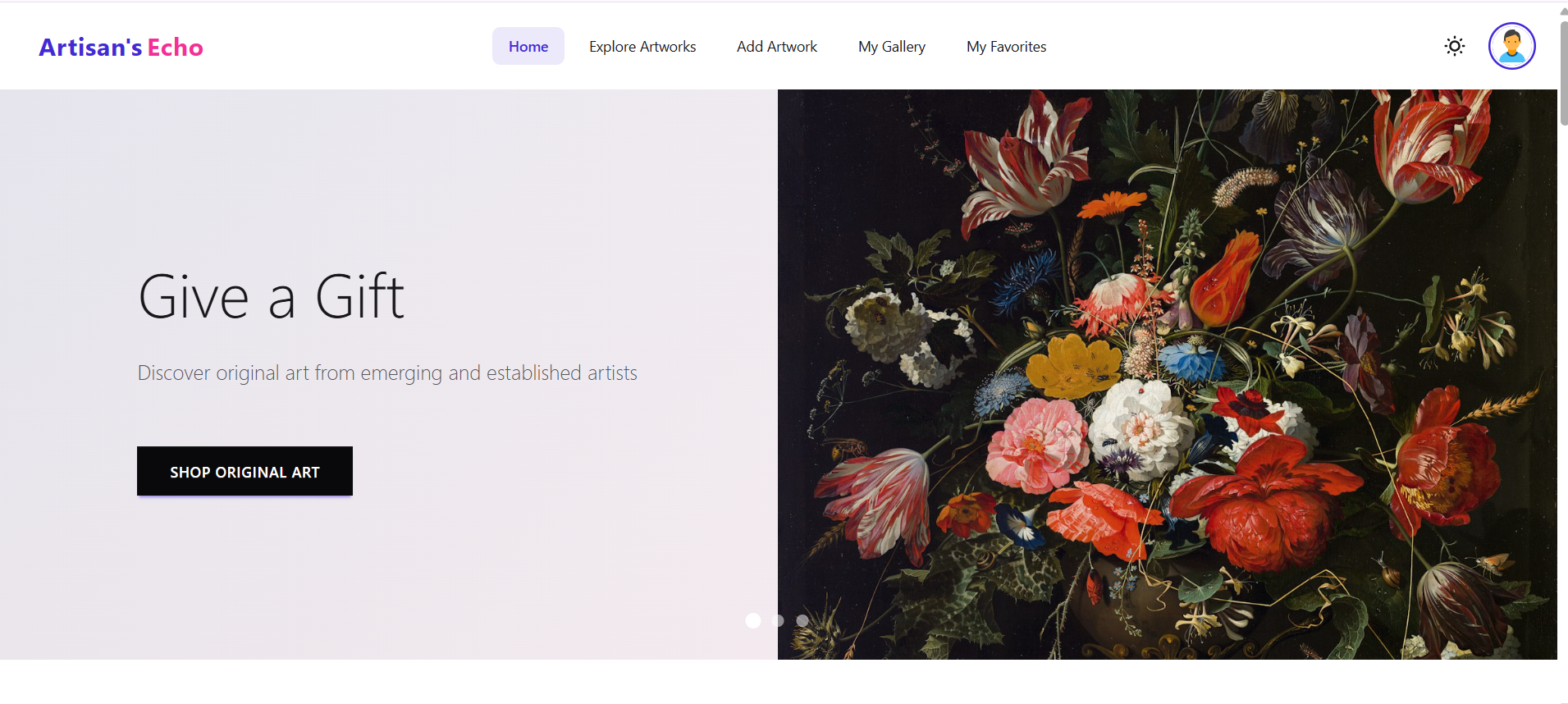 Artisan's Echo - Art Marketplace
